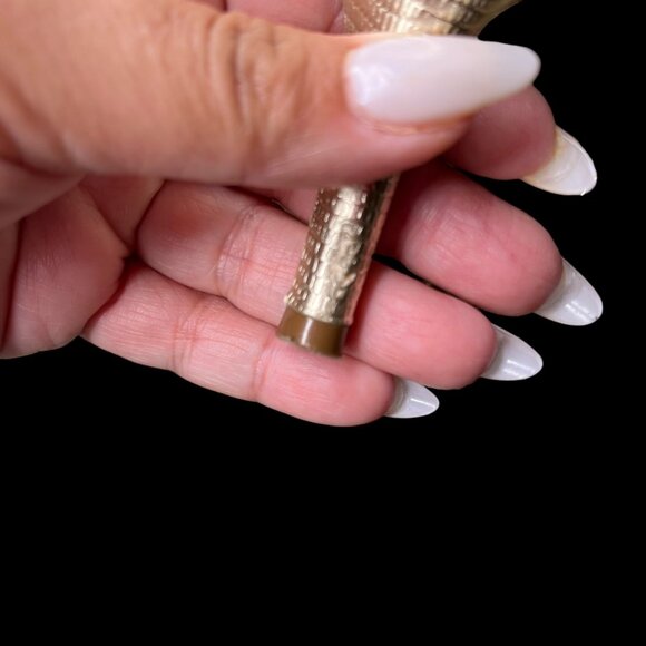 Michael Kors Gold Strappy Heels With Zipper Closure & Textured Finish size 7 - Picture 8 of 11